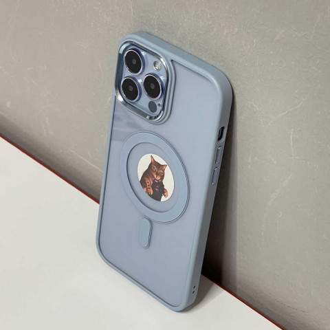 Чохол Crystal case with MagSafe для iPhone 13 Pro (Sierra blue)